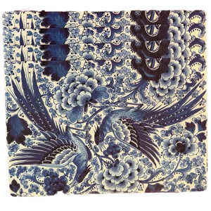 NEW Set of 4 Royal Delft Blue & White Place Mat by Bekking & Blitz